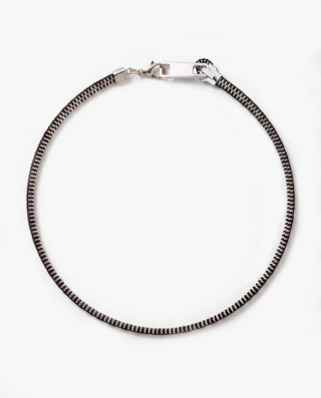 THE ZIPPER NECKLACE SILVER